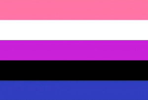 Podkładka pod myszkę LGBT flaga osób Genderfluid