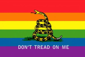 Podkładka pod myszkę flaga Libertarian LGBT