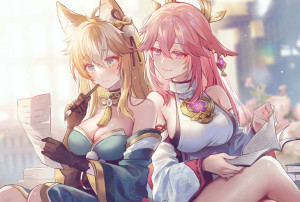 Mata Podkładka Genshin Impact Yae Miko Miss Hina
