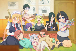 Mata Podkładka anime Kobayashi-san Maid Dragon