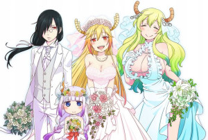 Mata Podkładka anime Kobayashi-san Maid Dragon