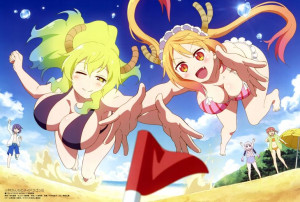 Mata Podkładka anime Kobayashi-san Tohru Lucoa