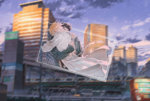 Podkładka pod myszkę Banana Fish Eiji i Ash