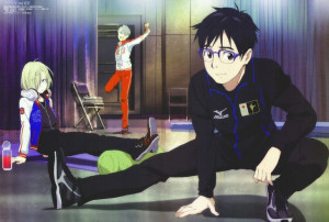 Mata Podkładka anime Yuri on Ice Victor Yuri