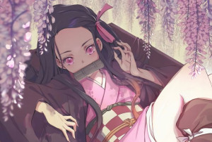 Mata na biurko Kimetsu no Yaiba Nezuko