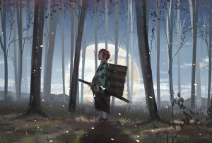 Mata Podkładka anime Kimetsu no Yaiba Tanjiro