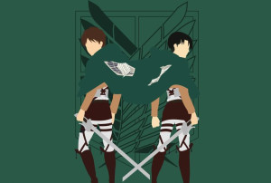 Mata Podkładka anime Shingeki no Kyojin Eren Levi