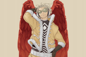 Mata na biurko Boku no Hero Academia Hawks