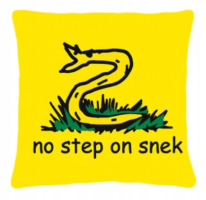 Poduszka flaga Gadsdenka No Step on Snek