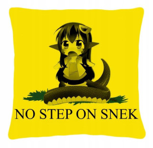 Poduszka flaga Gadsdenka anime