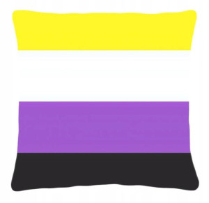 Poduszka LGBT LGBT+ flaga osób Niebinarnych