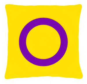 Poduszka LGBT LGBT+ flaga osób Interseksualnych