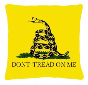 Poduszka flaga Libertariańska Gadsdenka