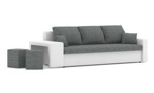 Kanapa Rozkładana Z Pufami Sofa Z Funkcją Spania
