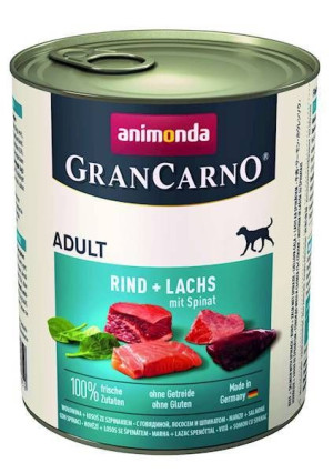 ANIMONDA GranCarno Adult Dog smak: Łosoś + szpinak 800g