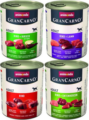 ANIMONDA GranCarno Adult Dog MIX smaków 30 x 800g