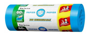 Worki do Segregacji Niebieskie 60L(16szt) PAPIER JN