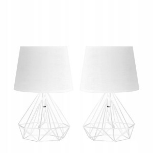 2 SZT. Lampa stołowa lampka nocna diament LOFT