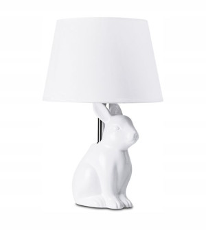 Lampka Na Biurko Salon Królik Led Stojąca Biała