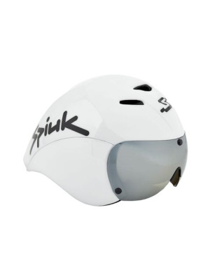 Spiuk Kask czasowy Luzea biały z szybą 55-61