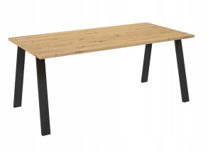 Stół LEA 185x90 czarne nogi salon jadalnia 3kolory
