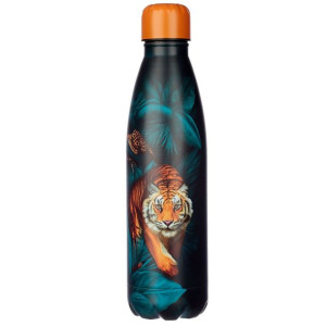 BUTELKA TERMICZNA ze stali nierdzewnej - Tygrys i Pantera - 500 ml