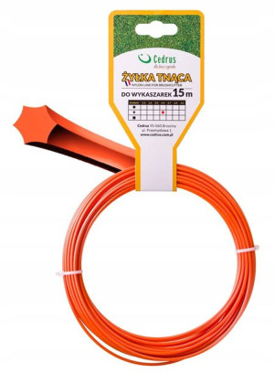 Żyłka Do Kosy 2,4 Mm 15 M Gwiazda Francuska Cedrus