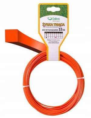 Żyłka Do Kosy 2,4 Mm 15 M Kwadrat Francuska Cedrus