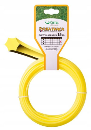 Żyłka Do Kosy 3,3 Mm 15 M Gwiazda Francuska Cedrus