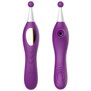 Wibrator stymulator ssący łechtaczki punku A purpurowy