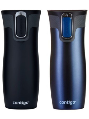 Zestaw kubków termicznych Contigo West Loop 2.0 470ml - granat mat mat + cz