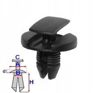 Kołek Rozporowy Do Citroen Peugeot Renault C60151