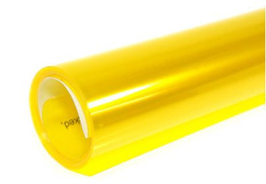 FOLIA NA LAMPY do lamp ŻÓŁTA 30x100cm AVISA 3warst