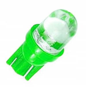 Żarówka W5w W3w T10 12v Led Zielona Do Auta