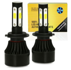 Zestaw żarówek LED H7 S4 COB 80W 16000lm 12V