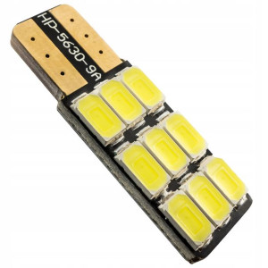 Żarówka Led W5w T10 9smd Canbus Jednostronna 200lm
