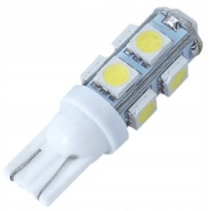 ŻARÓWKA LED W5W T10 12V R10 postojówki 9SMD 140lm