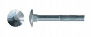śruba zamkowa ocynk. m6*50mm pn82406 din603 - 1 kg