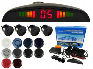 4x Czujnik Parkowania Zestaw Parktronic Lcd 11kol.