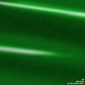 FOLIA 10x10 G336 Gloss Green Envy | 3M 2080 TESTER