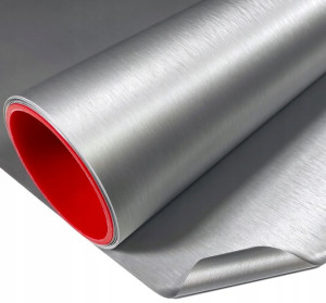 Folia Szczotkowane Aluminium 152x50cm Super Jakość