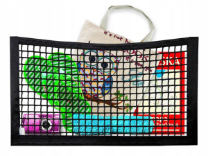 Siatka Do Bagażnika Rzep 30x22cm Kieszeń Organizer