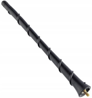 Maszt antenowy 20cm GUMOWANY Z OPLOTEM 5mm