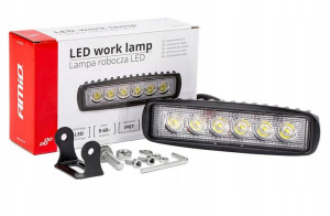 Awl01 | Lampa Robocza 6 Led Flat 9-60v 18w E9 Ip67