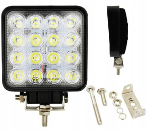 Lampa robocza 48W 16xLED IP68 4000lm homologacj E6