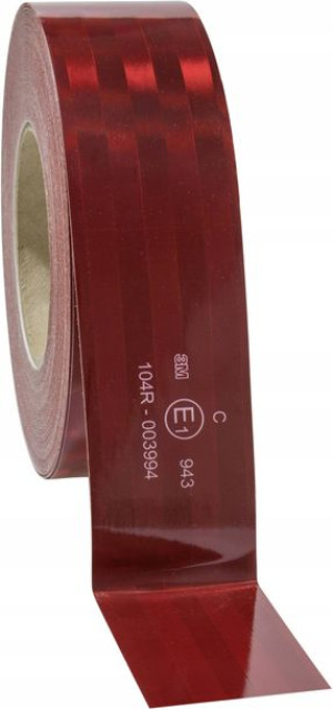 3M 943 TAŚMA KONTUROWA Odblaskowa 51mm CZERWONA