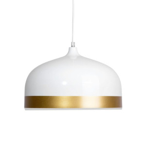 Lampa wisząca metalowa biało-złota PARINA