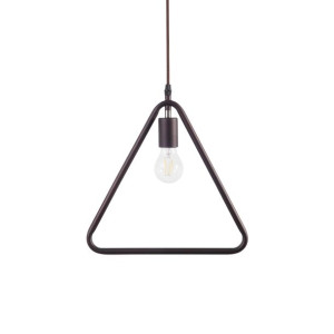 Lampa wisząca metalowa brązowa JURUENA