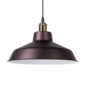 Lampa wisząca metalowa brązowa PECHORA