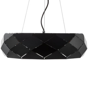 Lampa wisząca metalowa czarna CESANO